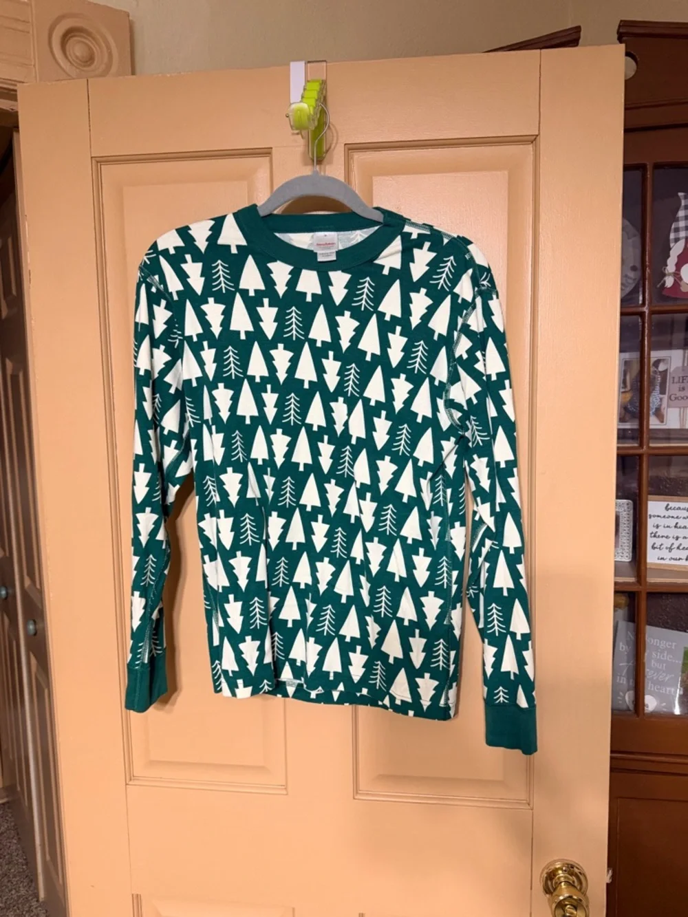 Green Tree Print Long Sleeve Pj set